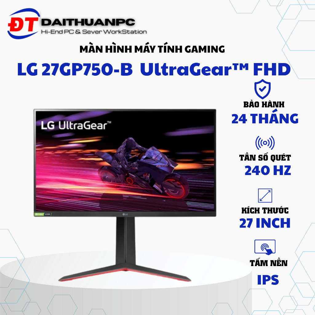 Màn hình LG 27GP750-B 27 inch UltraGear™ FHD 240Hz IPS