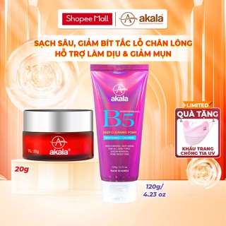  Combo Sữa Rửa Mặt B5 Cấp Ẩm Dịu Da Hydration Balance akala 120g & Kem Mụn Mờ Thâm akala 20g 