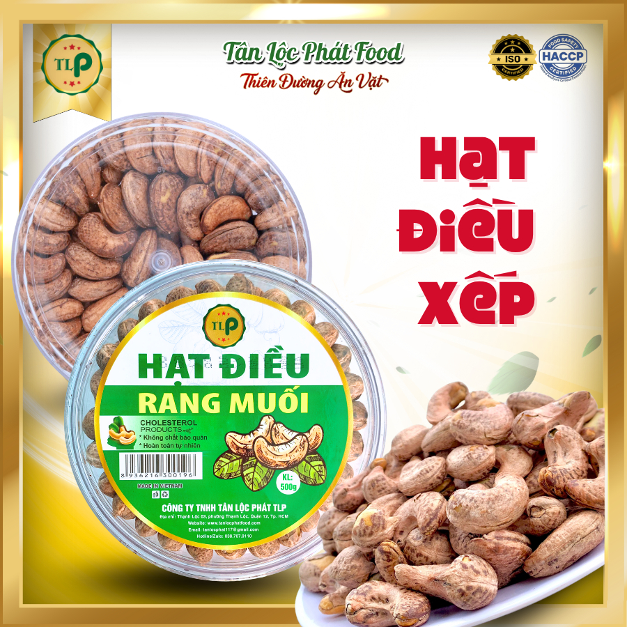 HẠT ĐIỀU XẾP RANG MUỐI TÂN LỘC PHÁT | Đồ Ăn Vặt Yêu Thích