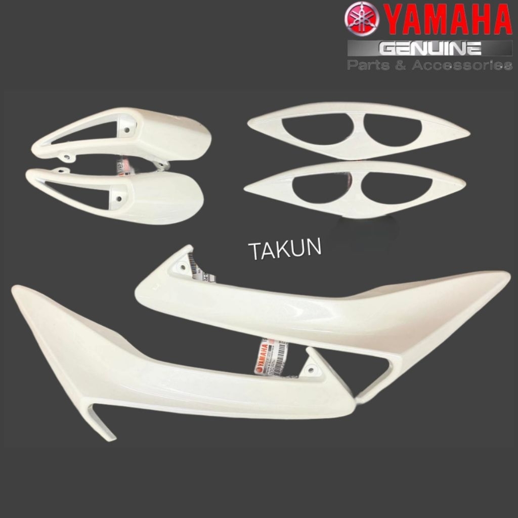 Bộ nhựa body kit mặt nạ trước EXCITER 2006-2010...  trắng zin Yamaha