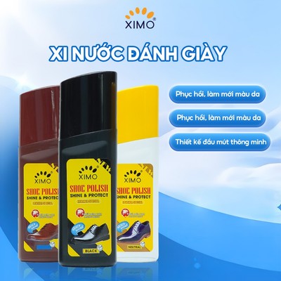 Xi nước đánh giày da, đồ da bổ sung màu và độ bóng Ximo Polish XI31
