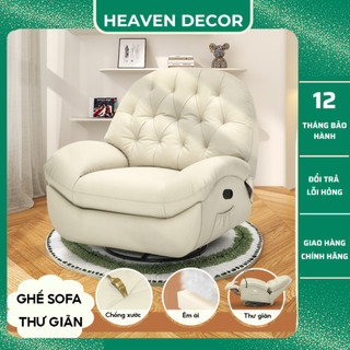 Ghế Sofa Đơn Bập Bênh Cao Cấp, Có Giá Nâng Đỡ Điện Thoại, Xoay 360 Độ Tích Hợp Chế Độ M207