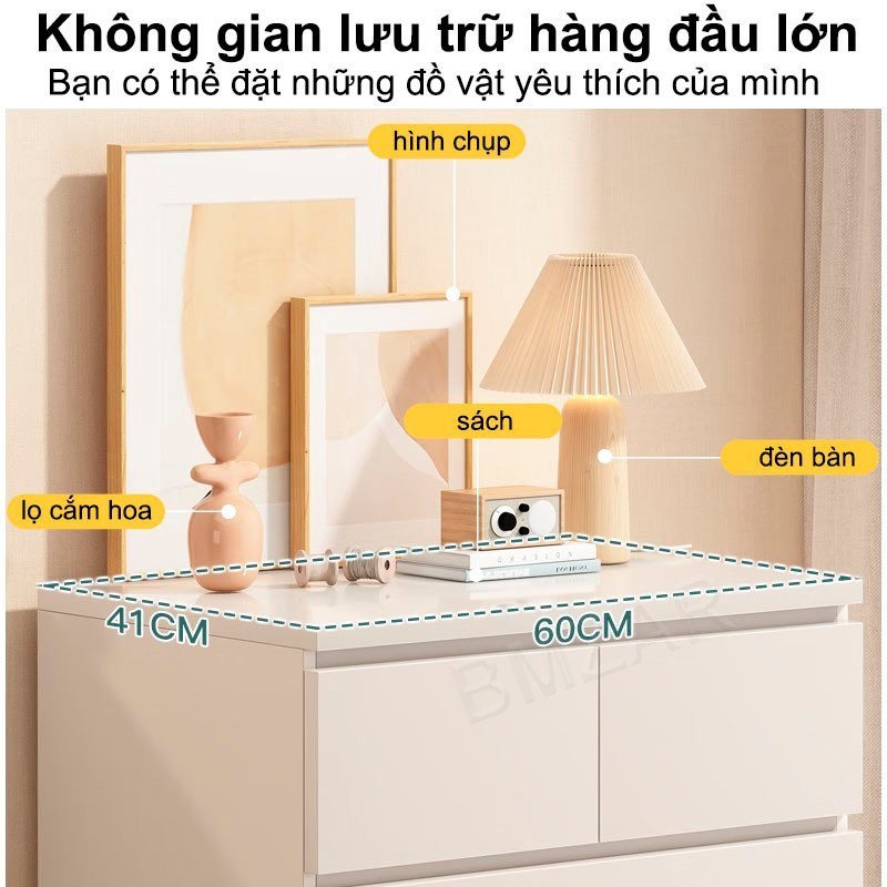 BMZAR Tủ Gỗ 6 Ngăn Kéo Cao Cấp - Kích Thước Lý Tưởng Cho Đầu Giường, Chứa Được Mọi Đồ Lặt Vặt | BigBuy360 - bigbuy360.vn