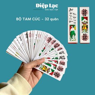 (1-5b) Bộ bài Tam Cúc 32 quân LOẠI ĐẸP rèn luyện chiến thuật, giải trí - vpp Diệp Lạc