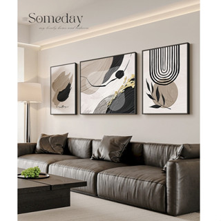  Tranh Canvas Treo Tường Nghệ Thuật Trừu Tượng Tối Giản Bộ 3 Tấm Decor Phòng Khách Hiện Đại Sang Trọng 