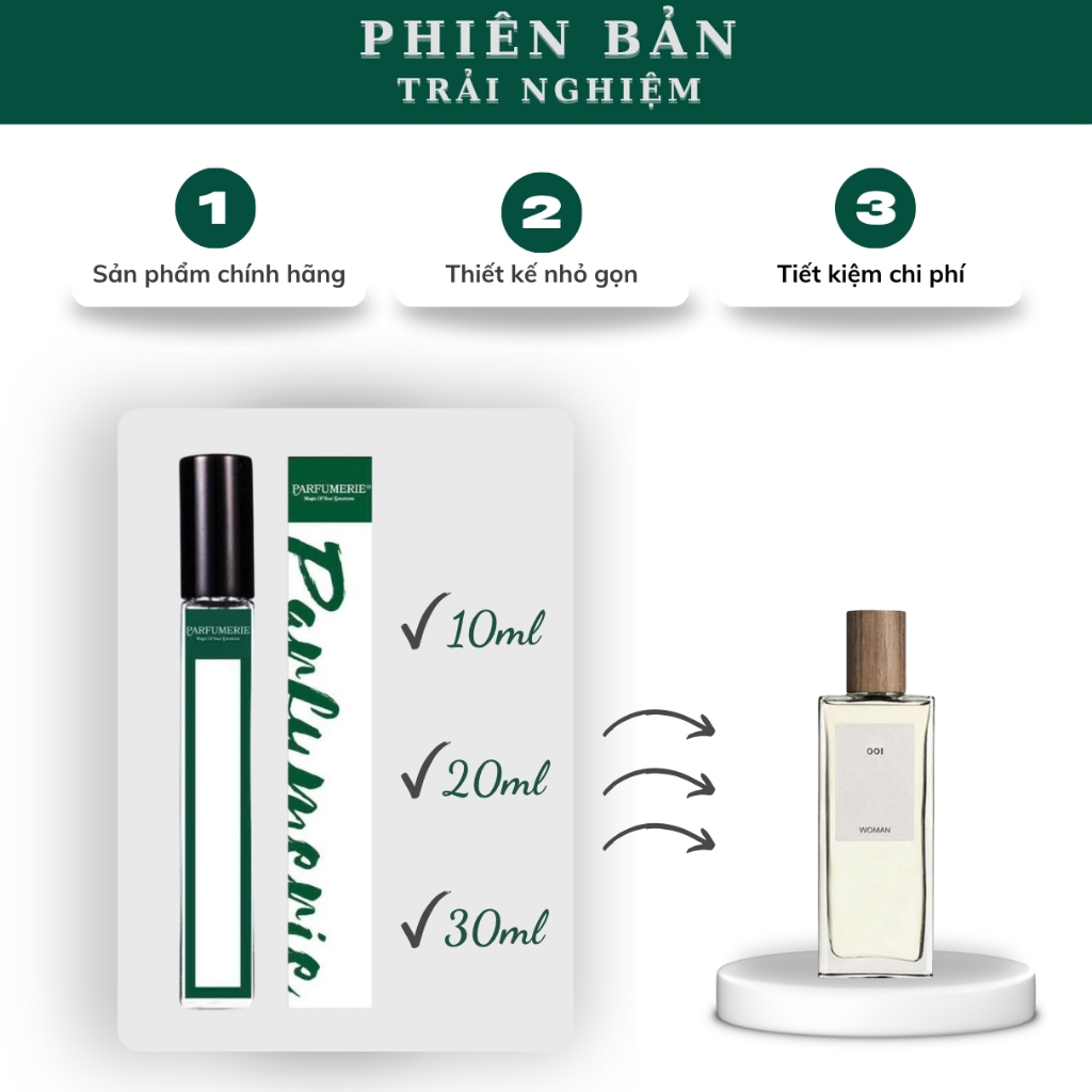 Nước hoa nữ 001 Woman EDP phiên bản trải nghiệm chính hãng Parfumerievn