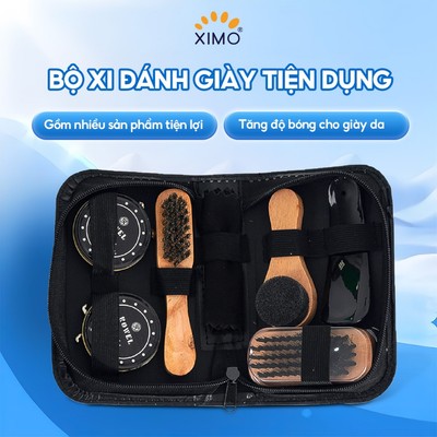 Bộ Xi Đánh Giày Kèm Phụ Kiện XIMO Tiện Dụng XDG151 Giúp Da Giữ Được Độ Bền Màu, Tăng Tuổi Thọ Cho Da