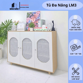  Tủ quần áo chất liệu gỗ MDF đa năng phong cách hiện đại - LM3 
