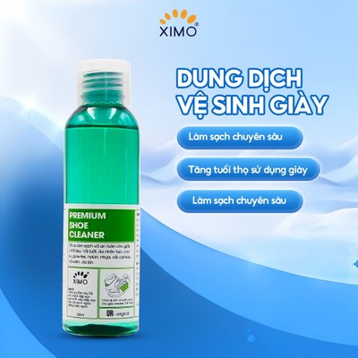 Chai Dung Dịch Vệ Sinh Giày Sneaker Premium Shoe Cleaner XIMO 120ml Làm Sạch Chuyên Sâu XXI05
