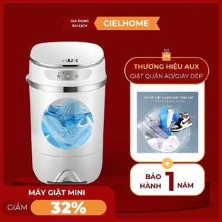  Máy giặt mini cao cấp có chế độ sấy máy giặt giày quần áo khử khuẩn bằng tia UV - bảo hành 12 tháng GDTH010 