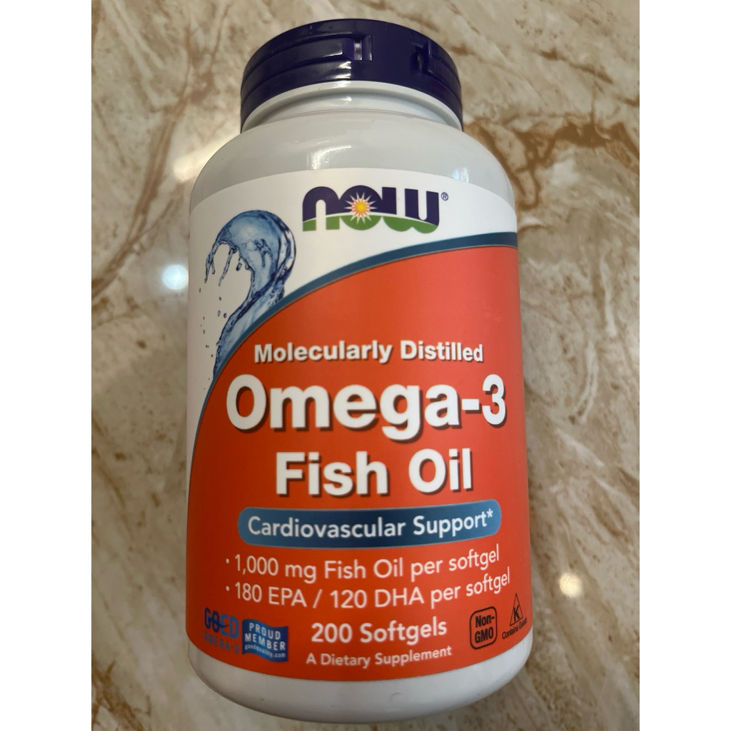 (Mẫu mới) Dầu cá Now omega 3 Fish oil 1000mg