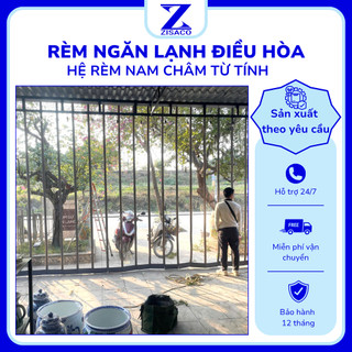  Rèm nhựa PVC viền nam châm tự hít trong suốt ZISACO  Tặng đầy đủ phụ kiện + ốp chân  kín tuyệt đối 