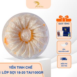  Yến tinh chế Yến Sào Đỗ Thị Toán -1 lớp sợi  18-20 tai 100gr - Hộp 50g 100g  Tặng kèm đồ chưng  