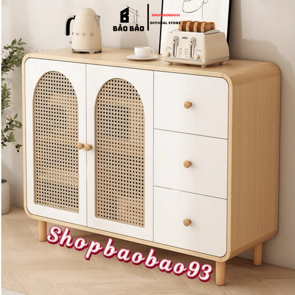 Tủ gỗ trang trí 3 cánh 3 ngăn mở – Thiết kế hiện đại, gỗ MDF phủ melamine, tủ để đồ phòng khách- LM5