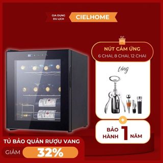  Tủ bảo quản rượu vang thông minh cao cấp tủ ướp ủ rượu làm lạnh bằng chip máy nén 