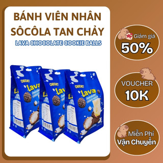  3TÚI BÁNH VIÊN NHÂN SÔCÔLA TAN CHẢY - LAVA CHOCOLATE COOKIE BALLS - THƠM NGON KHÓ CƯỠNG 