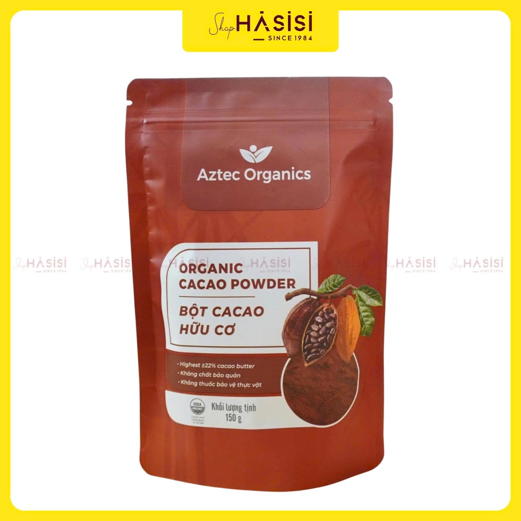 Bột Cacao Hữu Cơ AZTEC ORGANICS - Organic Cacao Powder 150g