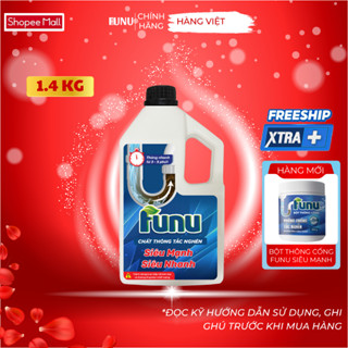  Thông cống Funu vệ sinh làm sạch đường ống rửa bát rửa mặt bồn cầu khử mùi hôi diệt vi khuẩn 