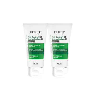 [HB GIFT – Quà tặng không bán] Combo 2 dầu gội giúp sạch gàu dành cho da đầu dầu & ngứa Vichy Dercos Anti Dandruff 50ml
