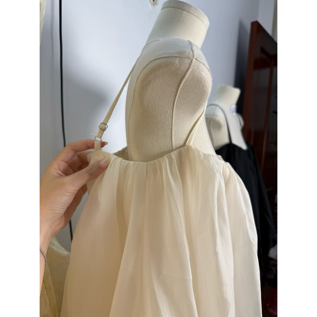 Set Đồ Nữ Áo Phồng Dáng Suông + “Quần Ống Rộng” Trắng Tiểu Thư | BigBuy360 - bigbuy360.vn