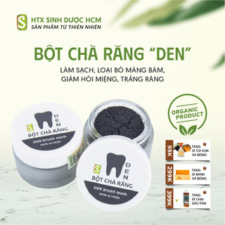  Bột chà răng DEN 20g - Làm sạch mảng bám giảm hôi miệng hỗ trợ trắng răng - HTX Sinh Dược 