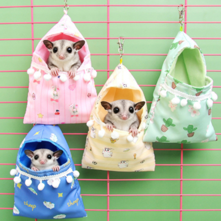 Tổ ngủ cho sóc bay mùa thu và mùa đông, tổ bông, tổ treo, túi ngủ cho sóc bay, hamster, sóc, túi vận