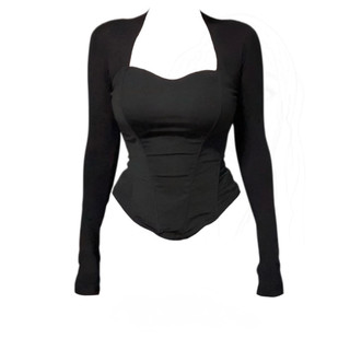   BIGSIZE 50- 95KG  ÁO CÚP NGỰC DÀI TAY BIGSIZE & QUẦN ỐNG ĐỨNG GỌN DÁNG MÀU ĐEN CỰC CHẤT 2025 