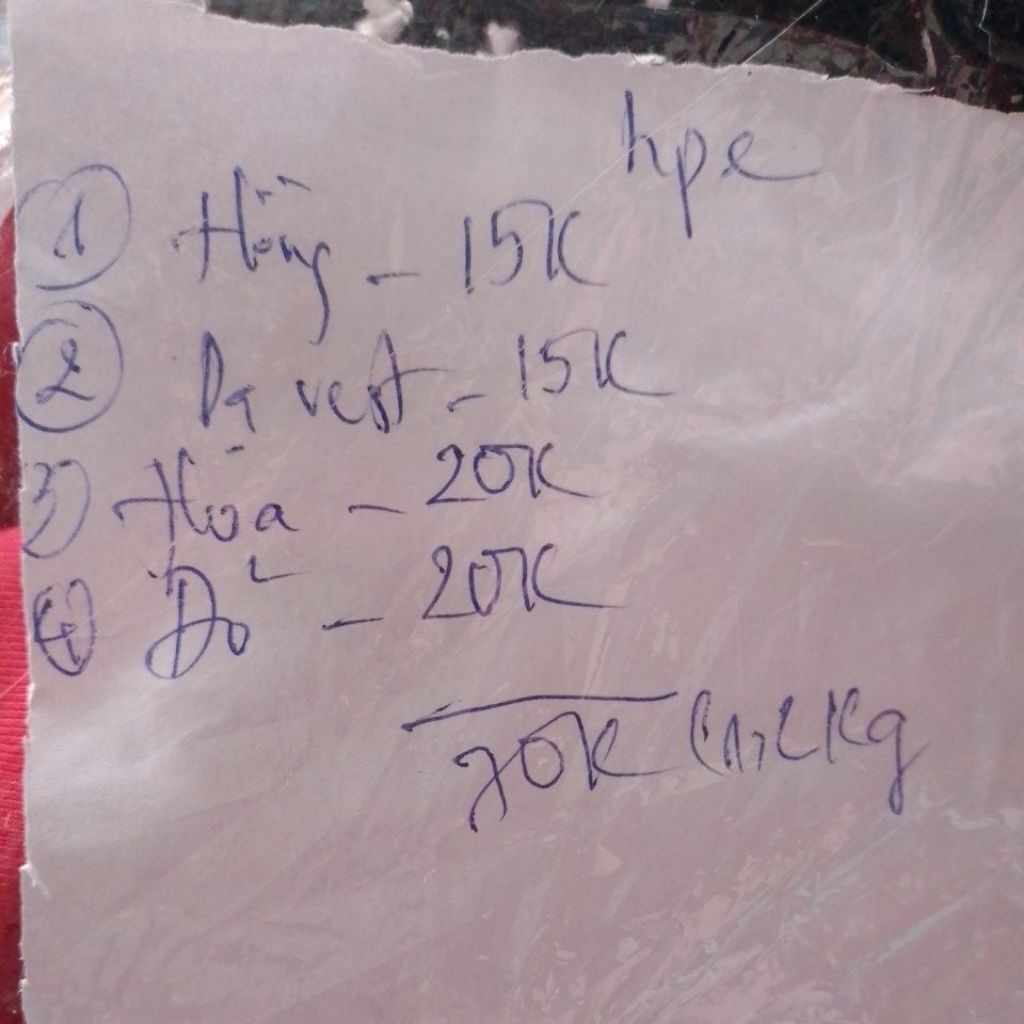 Lô 5k, 10k tách từ 50cái (2kg)