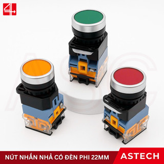 Nút Nhấn Có Đèn CKC LA39-11D Phi 22 Phi 16, Màu Xanh Đỏ