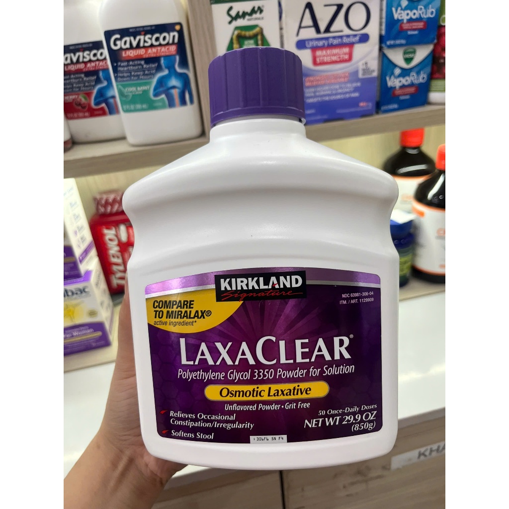 850G BỘT LAXACLEAR KIRKLAND MỸ