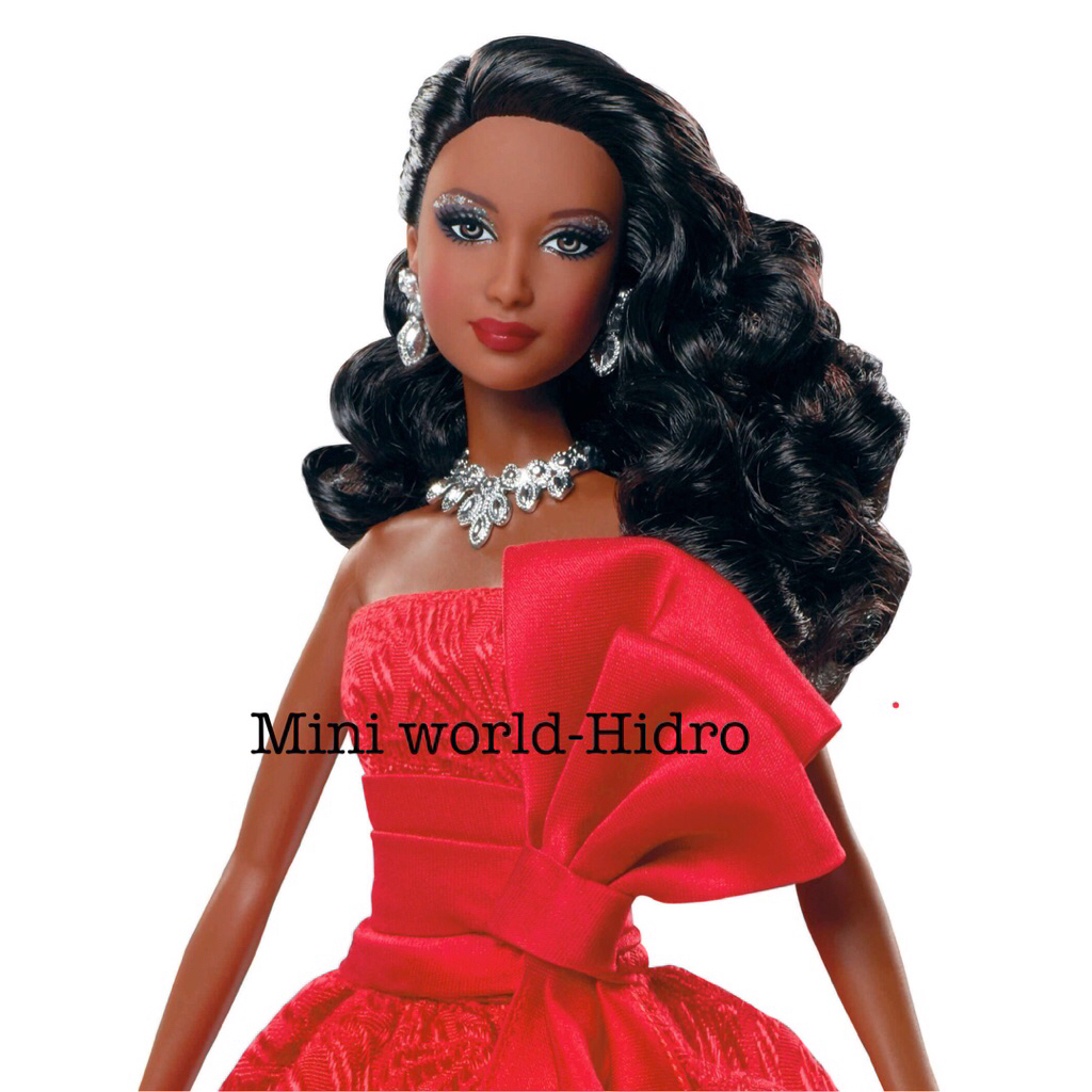 S157 Búp bê Barbie Signature Barbie Collector 2012 Holiday African-American Doll chính hãng Mattel b