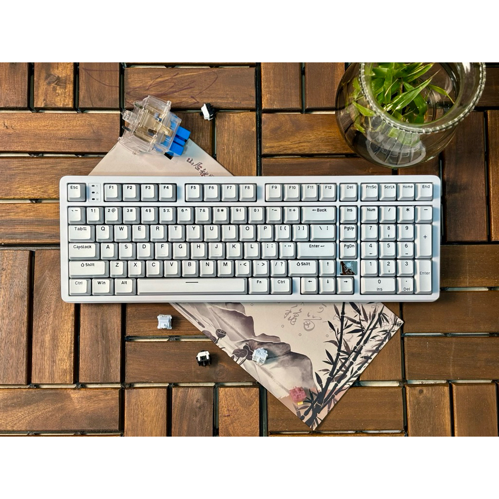 Leobog Hi98C Pro Bàn phím cơ nhôm cnc /3 chế độ kết nối / Led Rgb / Hotswap / Bảo hành 12 tháng