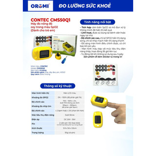 Máy đo SPO2 OROMI CONTEC CMS50Q1 dành cho trẻ em