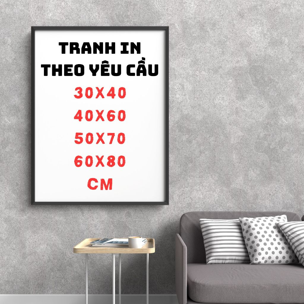 Tranh canvas in theo yêu cầu