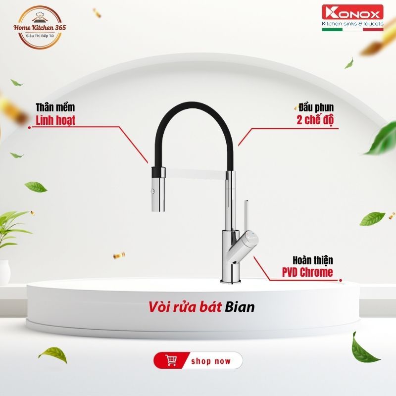 Vòi Rửa Chén Konox Bian –Hàng Chính Hãng Konox