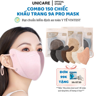  Khẩu Trang 9A Unicare Combo 150 Chiếc Khẩu Trang Kháng Khuẩn 5 Lớp Chống Nắng Toàn Diện 