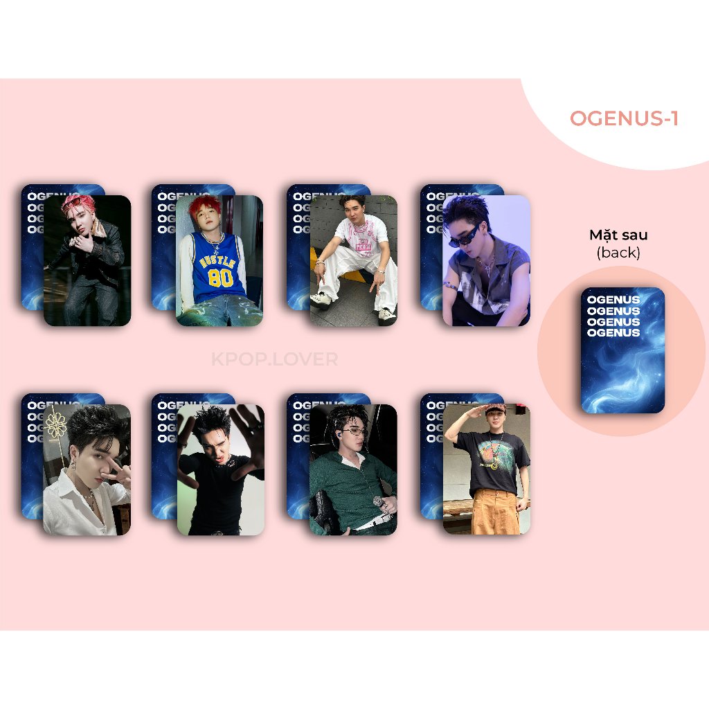 SET 8 CARD BO GÓC OGENUS