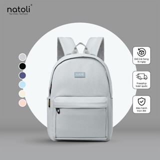 Balo nam nữ đi học chống nước thương hiệu NATOLI nhiều ngăn kháng nước tốt - Basic Backpack B2