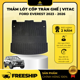  Thảm lót cốp tràn viền  tràn lưng ghế hàng 3 ô tô Ford Everest 2023-2026_Vitac Brand 