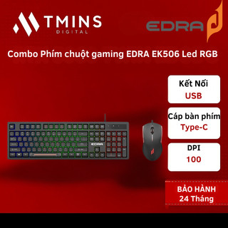 Combo Phím chuột gaming EDRA EK506 Led RGB - Hàng chính hãng