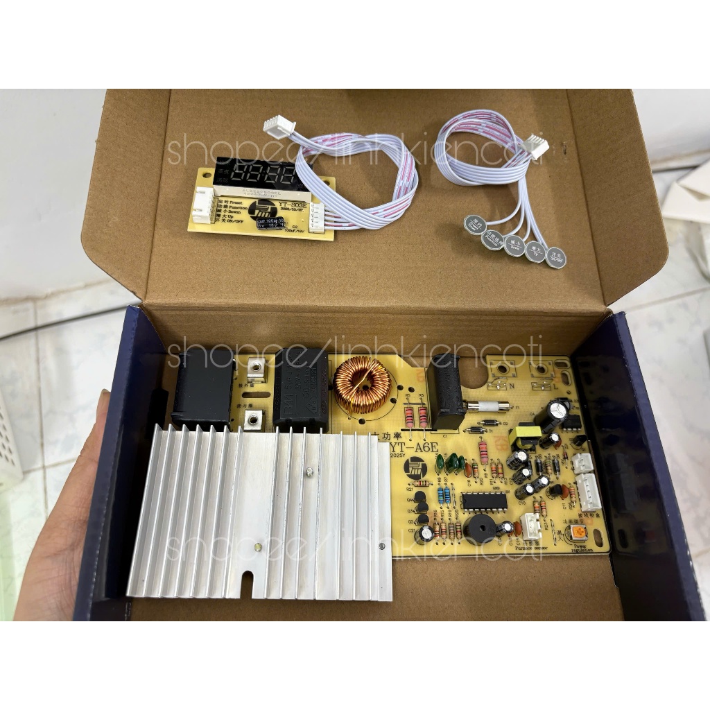 Bo mạch bếp từ sử dụng igbt H20PR5 5 phím cảm ứng 2100W #vn