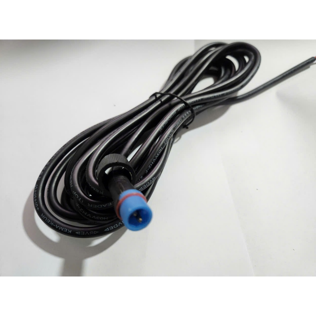 Dây dài 5m 2x0.75mm + dây dài 50cm - Dây dài 5m 2x0.5mm + dây dài 50cm