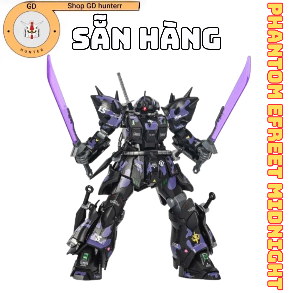 [SẴN HÀNG] Mô Hình Lắp Ráp XYS HG 1/144 Phantom Efreet Midnight Color BL 808-1 (Tặng Base Và Decan)