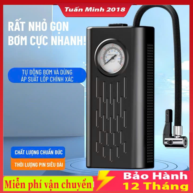 Máy bơm lốp ô tô 12V Máy bơm lốp Mini có độ chính xác cao Bơm bơm hơi điện tử bơm hơi nhanh cho xe m