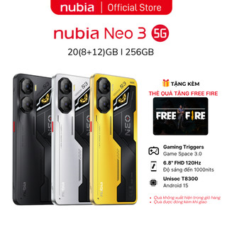  Điện thoại Gaming Nubia Neo 3 5G 20 8+12 GB I 256GB I 6.8" 120hz I Chip T8300 I Pin 6000mAh 