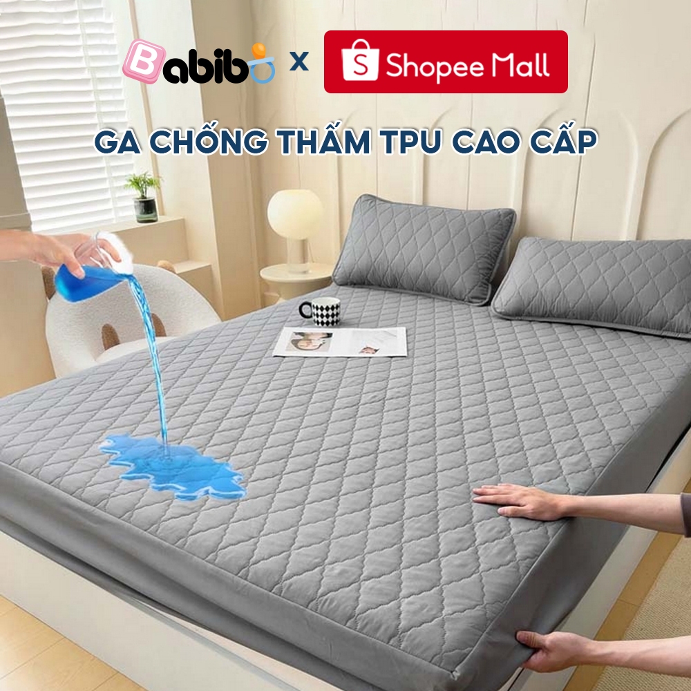 Ga chống thấm TPU BABIBO - 3 lớp thoáng khí, chống thấm hoàn hảo, phù hợp cho gia đình có trẻ nhỏ