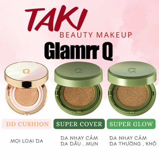  Phấn Nước Che Phủ GLAMRR Q Vegan Super Cover   Vegan Super Glow   Long Wear DD Cushion 