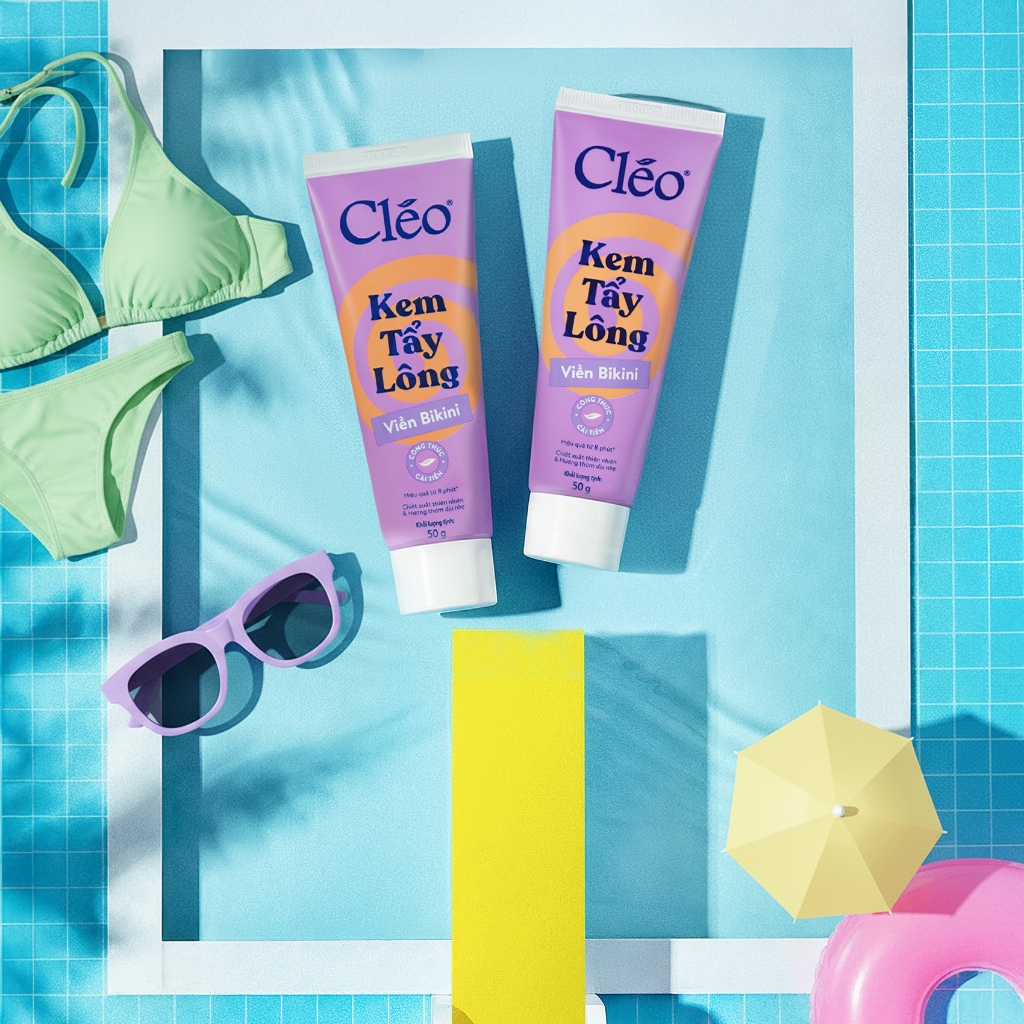Kem Tẩy Lông Bikini, Chuyên Tẩy Lông Vùng Nhạy Cảm Cho Nữ & Nam Cleo, Tẩy Lông Sạch Sát, Không Kích Ứng 50g | BigBuy360 - bigbuy360.vn