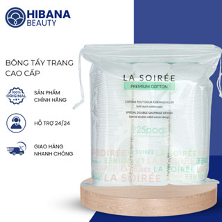  Bông tẩy trang cotton La Soirée 225 MIẾNG tròn dai mềm 