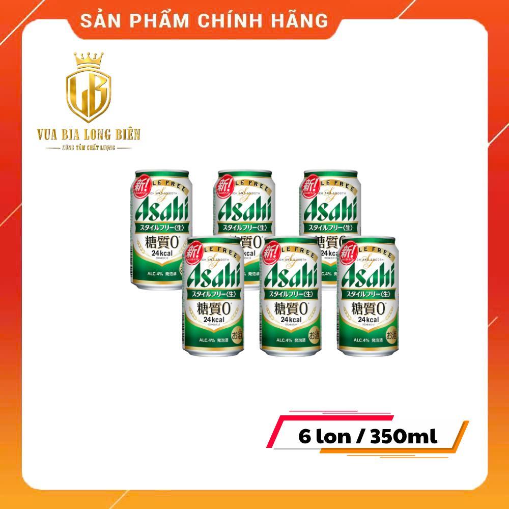 Combo 6 Lon Bia Asahi Không Đường & Bia Peroni  – Bia Nhập Khẩu Cao Cấp